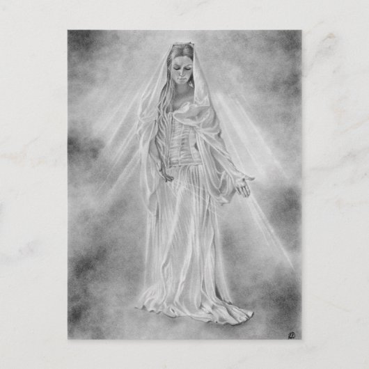 Dame of light Aurora Briefkaart (Voorkant)