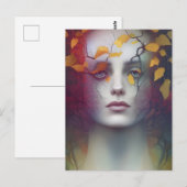 Dame of Natuur Briefkaart (Voorkant / Achterkant)