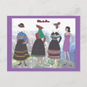Dame of Peru Paper Doll Briefkaart (Voorkant)