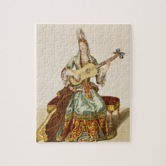 Dame of Quality Speaker the Guitar, mode bord, Legpuzzel (Verticaal)