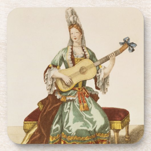 Dame of Quality Speaker the Guitar, mode bord, Onderzetter (Voorkant)