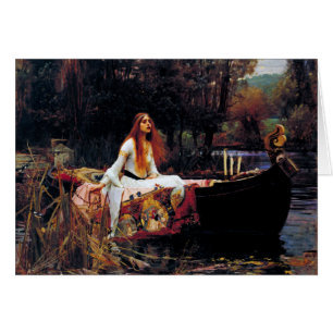 Dame of Shallot op Boat J.W. Waterhouse Fine Art