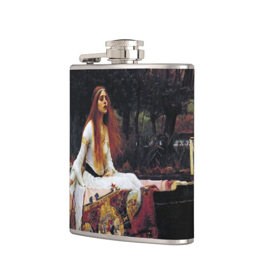 Dame of Shallot op Boat J.W. Waterhouse Fine Art Heupfles (Links)