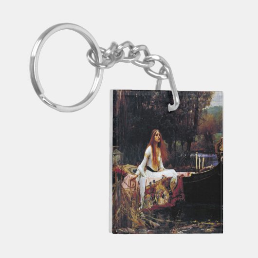 Dame of Shallot op Boat J.W. Waterhouse Fine Art Sleutelhanger (Voorkant Links)