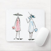 Dame off-to-Lunch Muismat (Met muis)