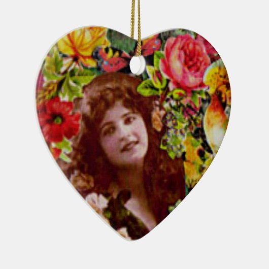  dame omringd door Ornament Flowers (Rechts)