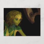 Dame onder de Ax Post Card Briefkaart (Voorkant)