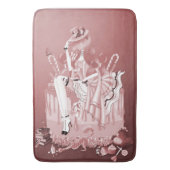 Dame op Birthday Cake Bath Mat (Voorkant Verticaal)