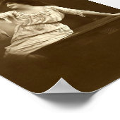 Dame op de Ephemeral van het nieuwjaarsfeest Poster (Hoek)