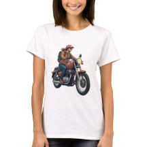 Dame op de motor op de weg