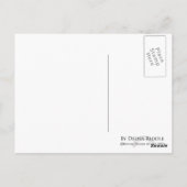 Dame op een stoel briefkaart (Achterkant)