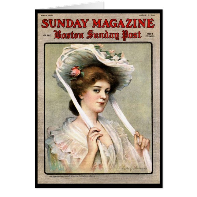   dame op het Hoesje van Magazine (Voorkant)