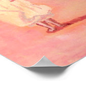 Dame op het strand poster (Hoek)