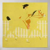 DAME OP PAARD POSTER (Voorkant)