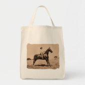  dame op paard tote bag (Voorkant)