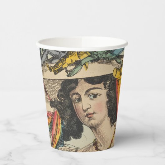 Dame - Papieren bekers (Links)