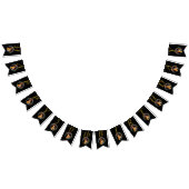  dame Picking Pink Cherry Blossom Black Vlaggetjes (Alle)