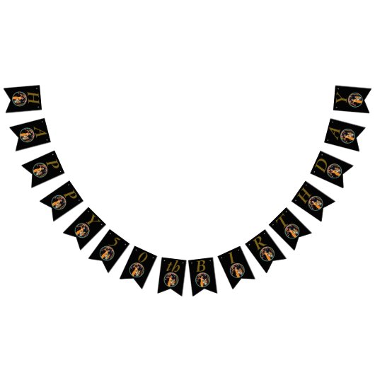  dame Picking Pink Cherry Blossom Black Vlaggetjes (Alle)