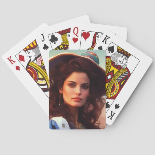  dame pokerkaarten (Achterkant)