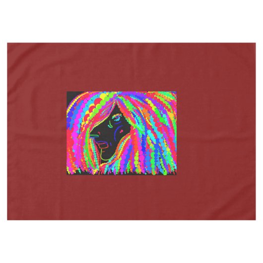 Dame Regenboog Tafelkleed (Voorkant (Horizontaal))