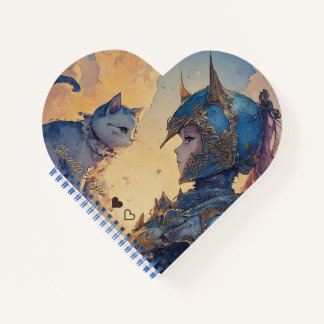 Dame Ridder en haar Edele Kat Spiraal Notitieboek