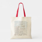 Dame Rider-Waite Tarot-Kaart Tote Bag (Achterkant)