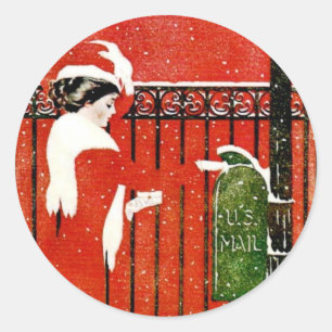 dame ronde sticker