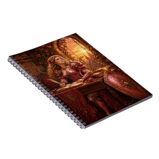 Dame Rosaline Brightshield Fantasy Quest Dagboek Notitieboek (Rechterzijde)