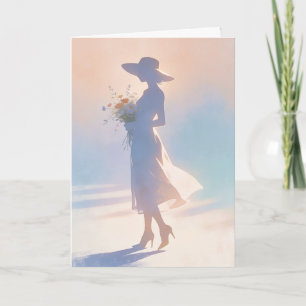 "Dame Silhouette" Kaart