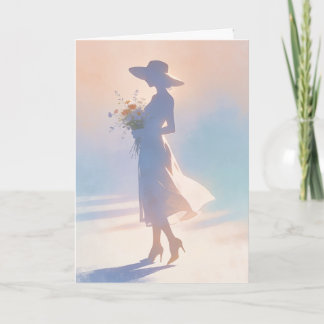 "Dame Silhouette" Kaart