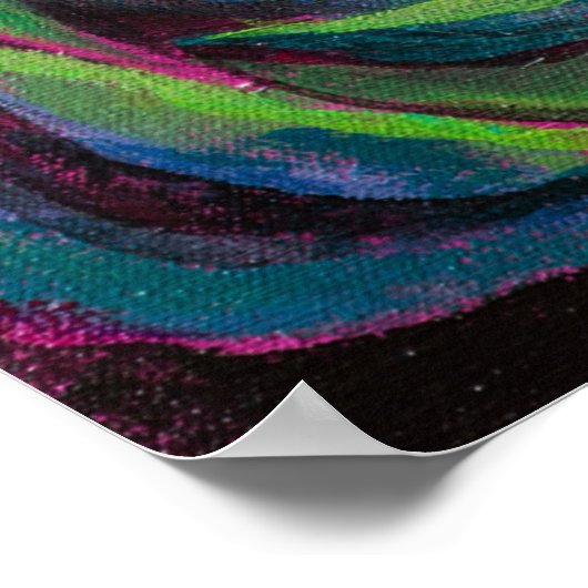 Dame Slippers op het pad Poster (Hoek)