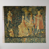 Dame speelt het portatieve orgaan uit poster (Voorkant)