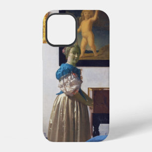 Dame staande aan een Virginal, Johannes Vermeer iPhone 12 Hoesje