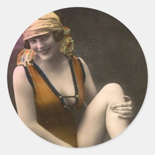  dame Sticker (Voorkant)