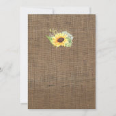dame Surprise 80th Birthday Invites, Sunflower Kaart (Achterkant)