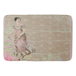 dame taupe Victoriaans Bathroom mat