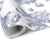 Dame te paard met valk in Woodland Cadeaupapier (Rol Hoek)