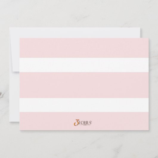 Dame Tea Party Birthday Party Kaart (Achterkant)