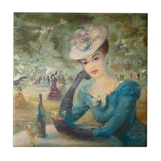  dame tegeltje (Voorkant)