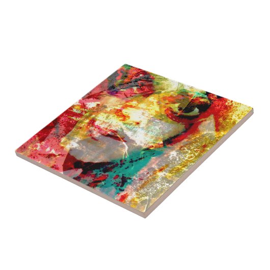 dame tegeltje (Zijkant)