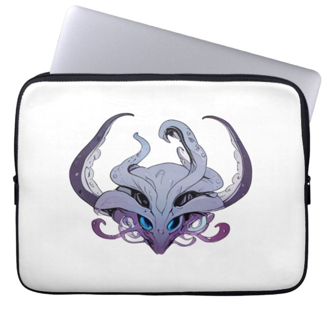 Dame tentakel laptop mouwen sleeve (Voorkant)