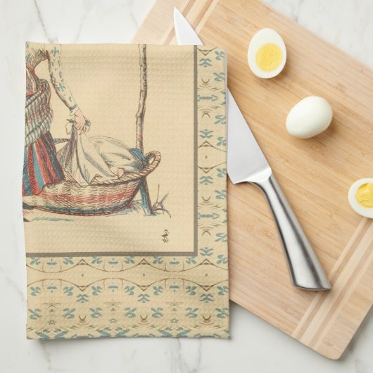   dame theedoek (Quarter Fold)