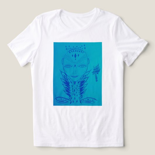 Dame Tri-Blend Shirt (Design voorkant)