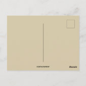 dame tussen cederbomen met paaseieren briefkaart (Achterkant)