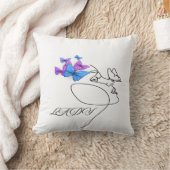 Dame Typography Worpillow – Chic & Stijlvol Thuis Kussen (Deken)