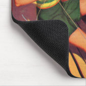 dame uit 1940 op een boot muismat (Hoek)