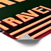 Dame uit Saigon City, Vietnam, oud reizen Poster (Hoek)