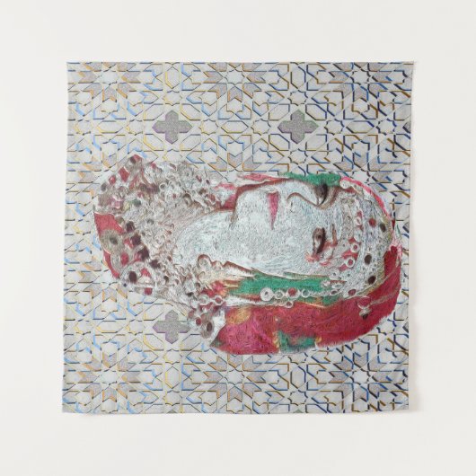 Dame van Atlas II Wandkleed (Voorkant (horizontaal))