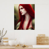 Dame van Camelot Poster (Keuken)