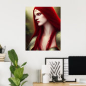 Dame van Camelot Poster (Thuiskantoor)